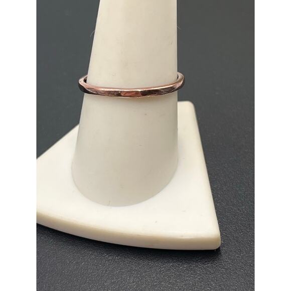 Vermeil Rose Gold Sterling Silver Pink Topaz Red Ruby Cluster Flower Ring Sz 9.5 - Picture 3 of 8